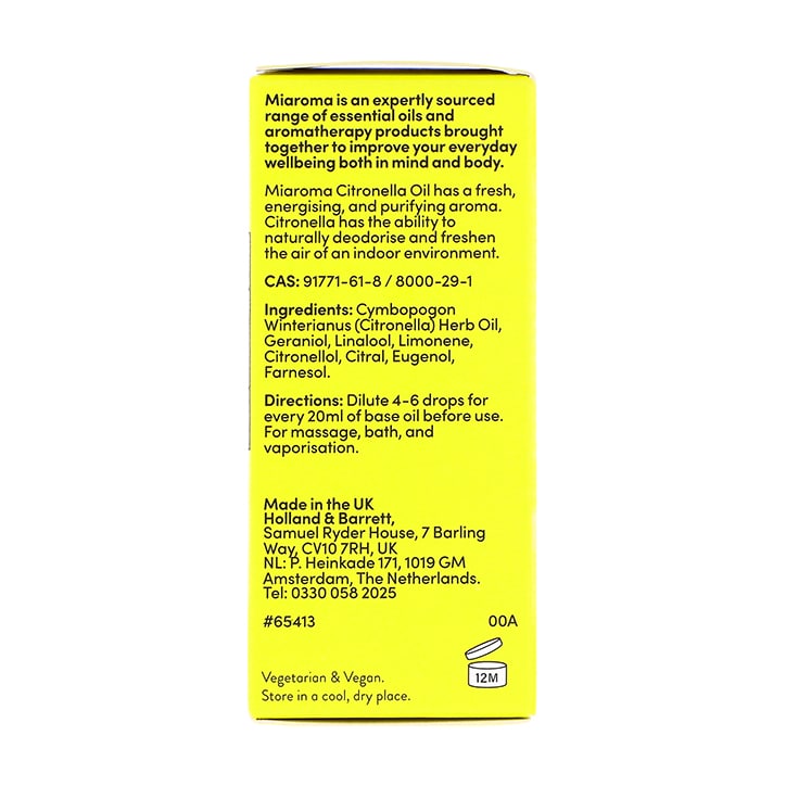 Miaroma Citronella Pure Essential Oil 10ml